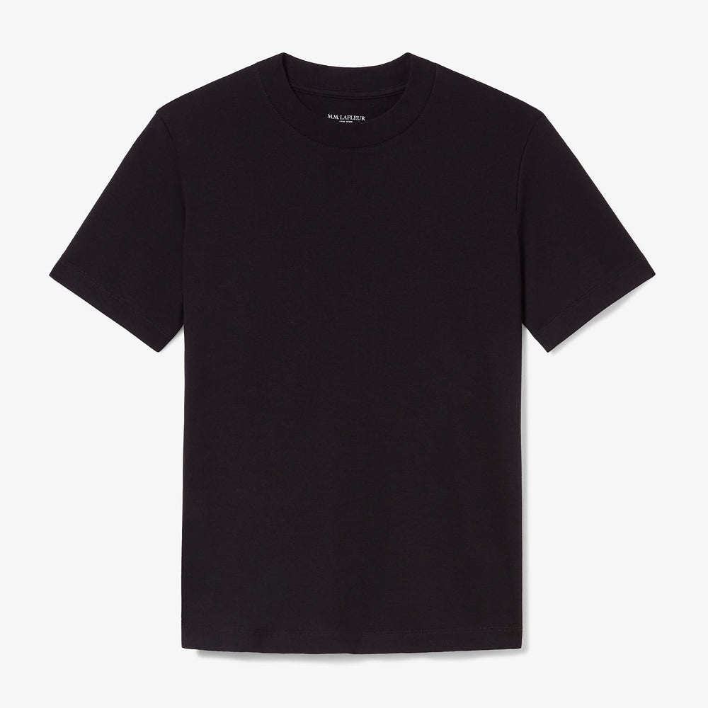 Packshot image of the leslie top in black.