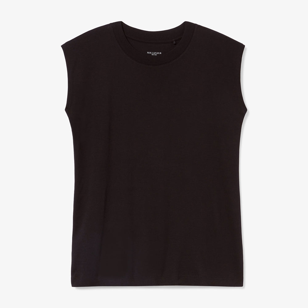 Packshot image of the Alina top in black