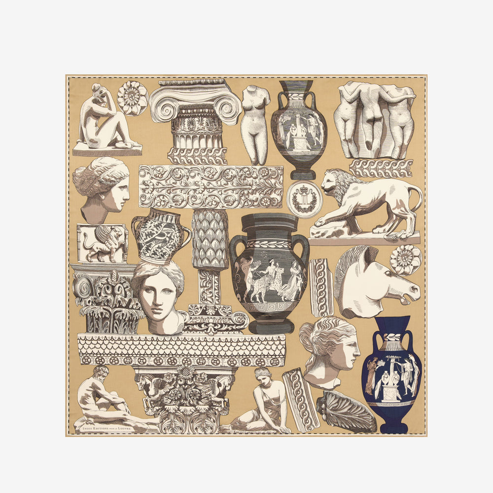 Inoui Editions Scarf 130 - Silk Modal :: Archives Beige