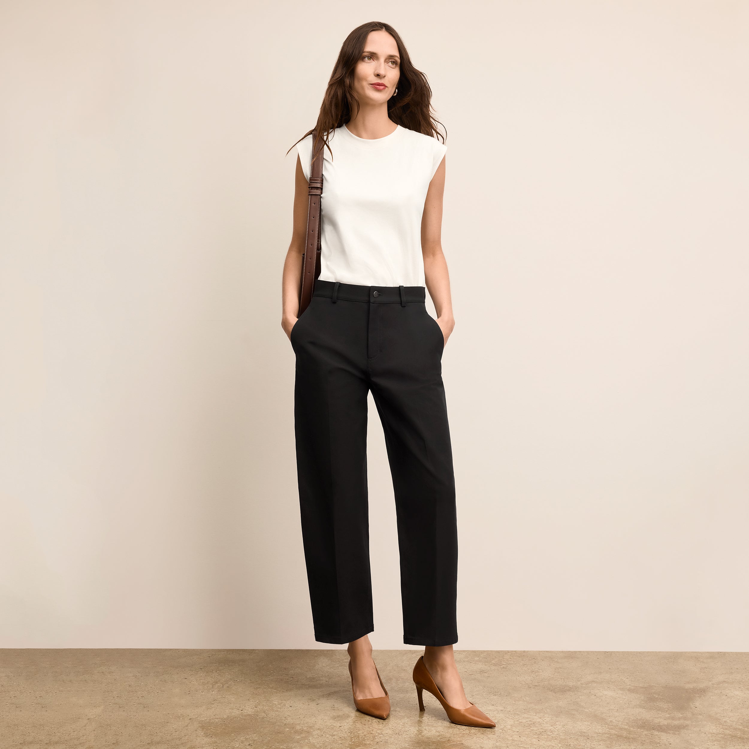 Bari Barrel-Leg Jean - Eco Better Than Denim :: Black