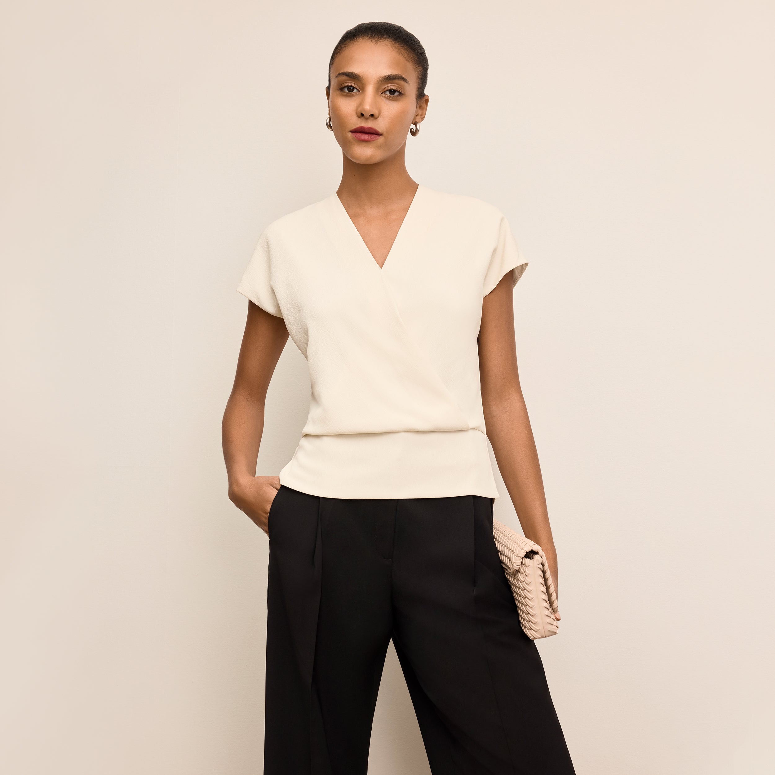 Antonia Top - Eco Soft Wave :: Ivory – M.M.LaFleur