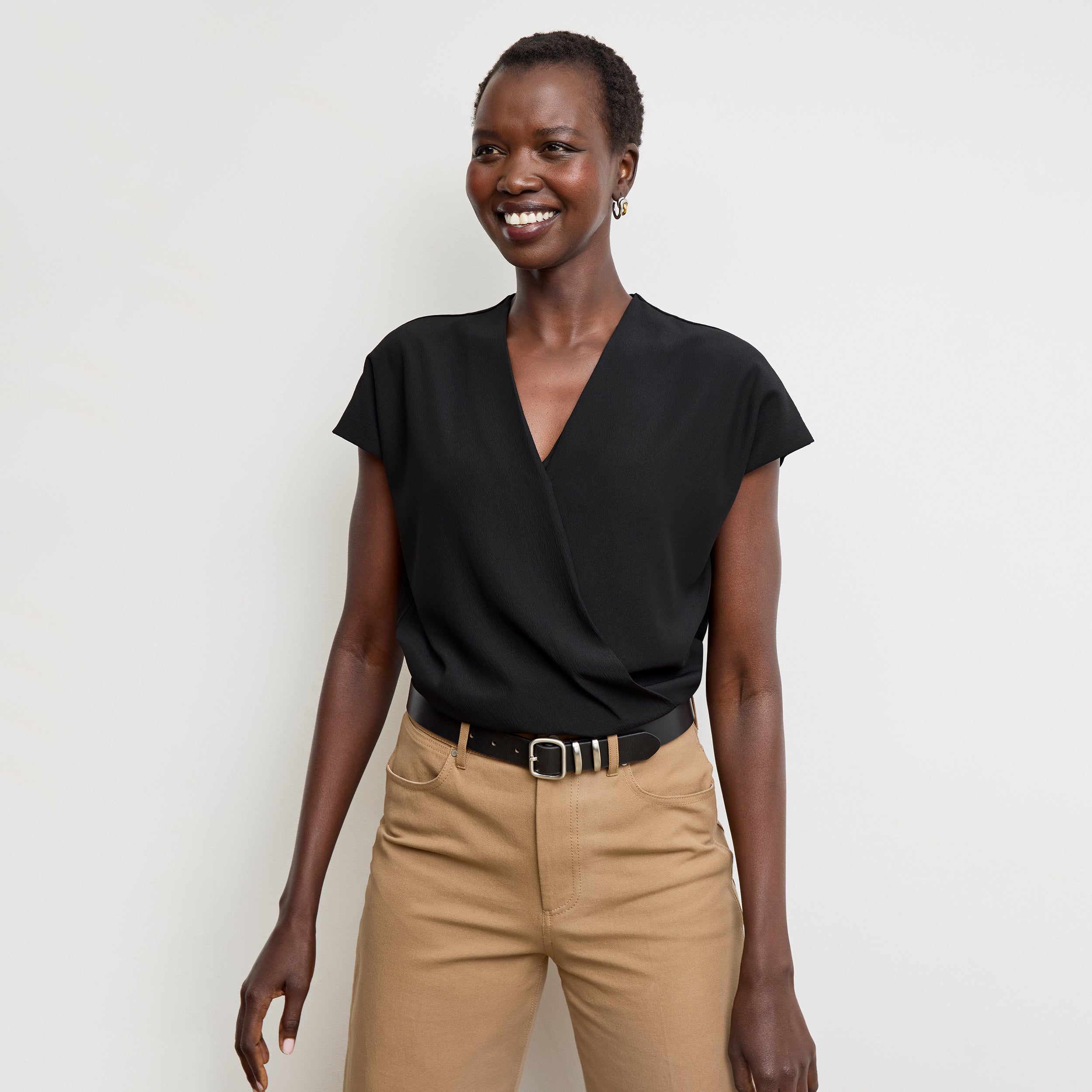 Antonia Top - Eco Soft Wave :: Black – M.M.LaFleur