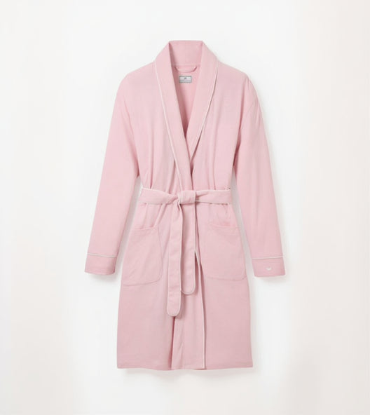 Pink robe on a white background