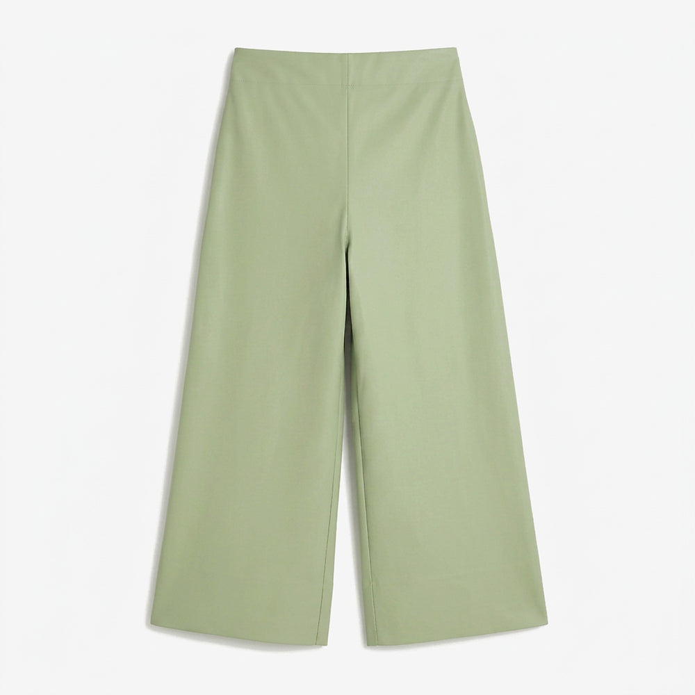 Light green pants on a white background
