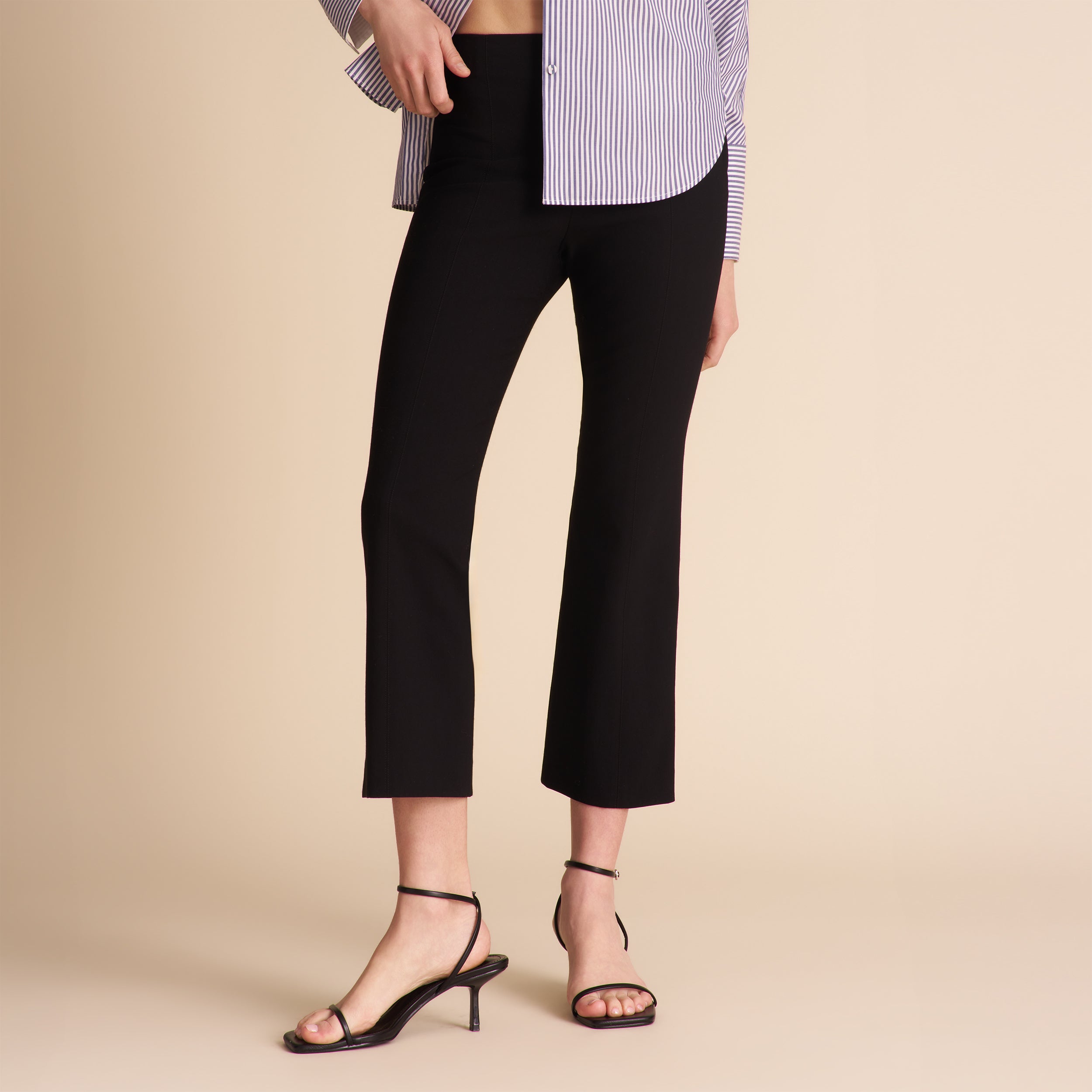 Kick Flare Foster Pant - Eco PowerStretch :: Black – M.M.LaFleur