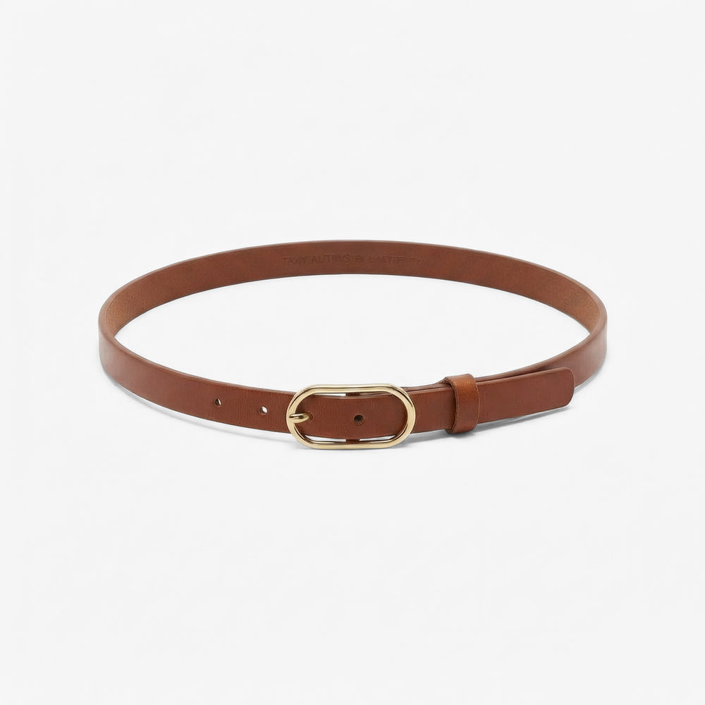 Lata Belt :: Cognac/Gold