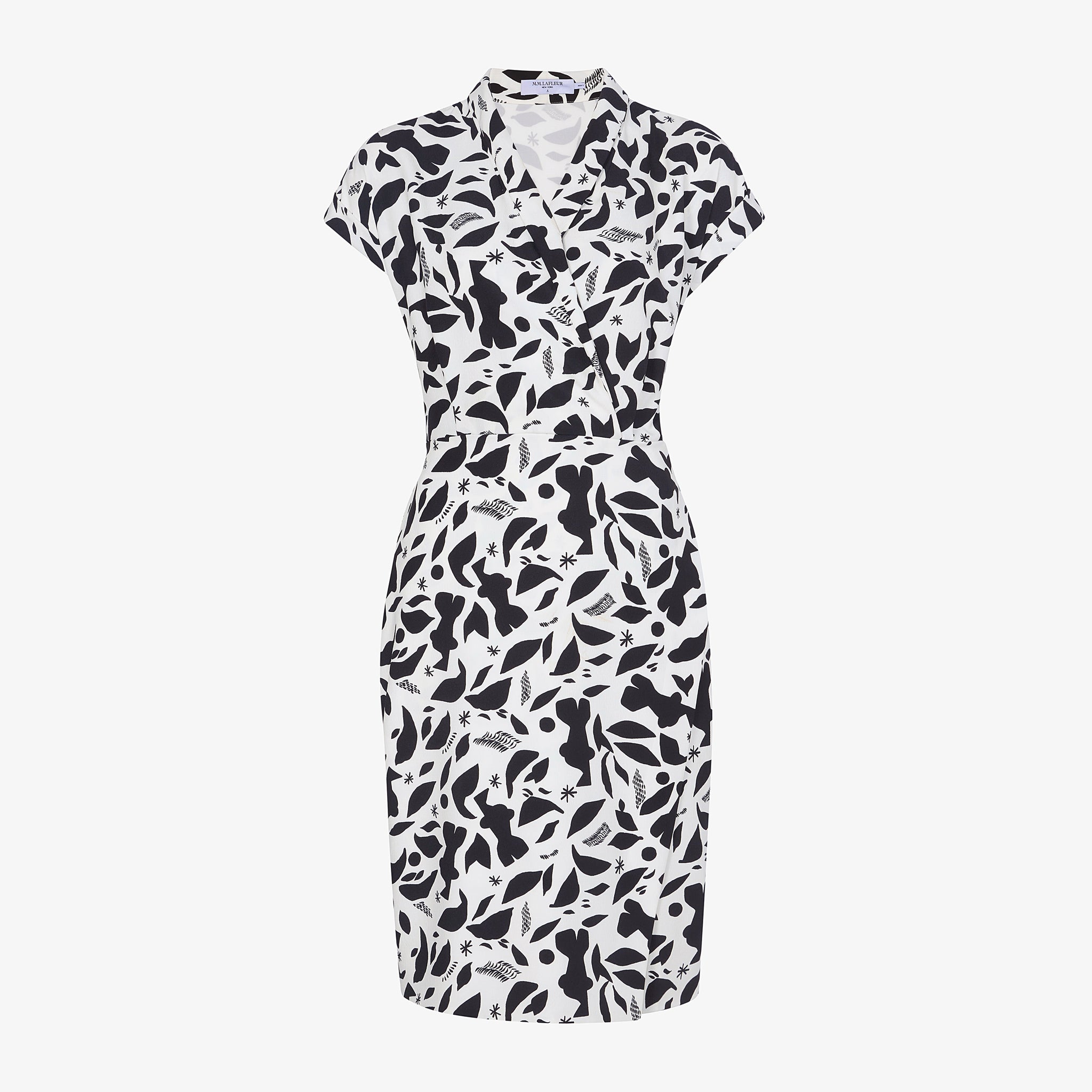 packshot image of the tory dress in icon print 