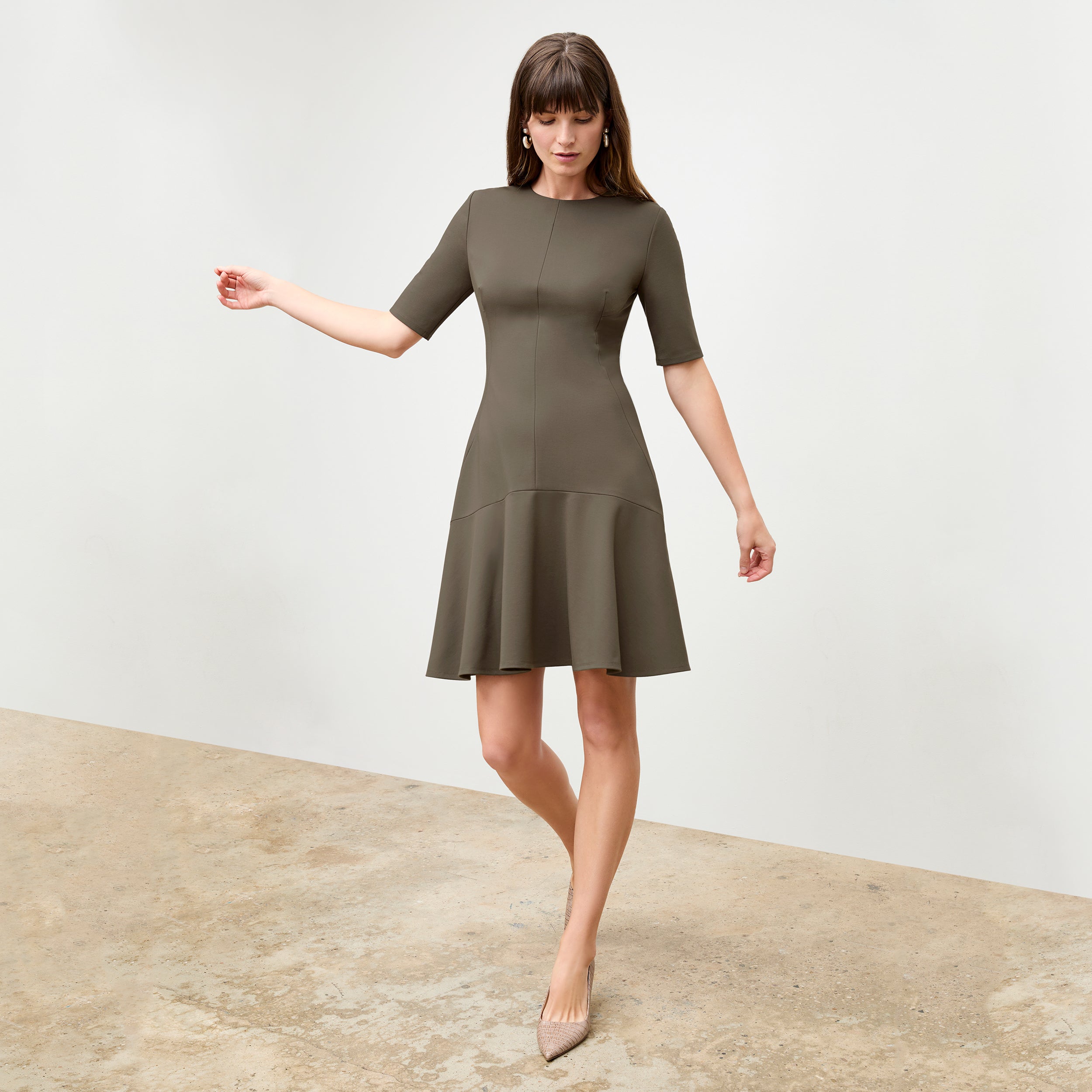 Gina Dress - Butter Ponte :: Ash, 18 Gina Dress - Butter Ponte :: Ash, 18
