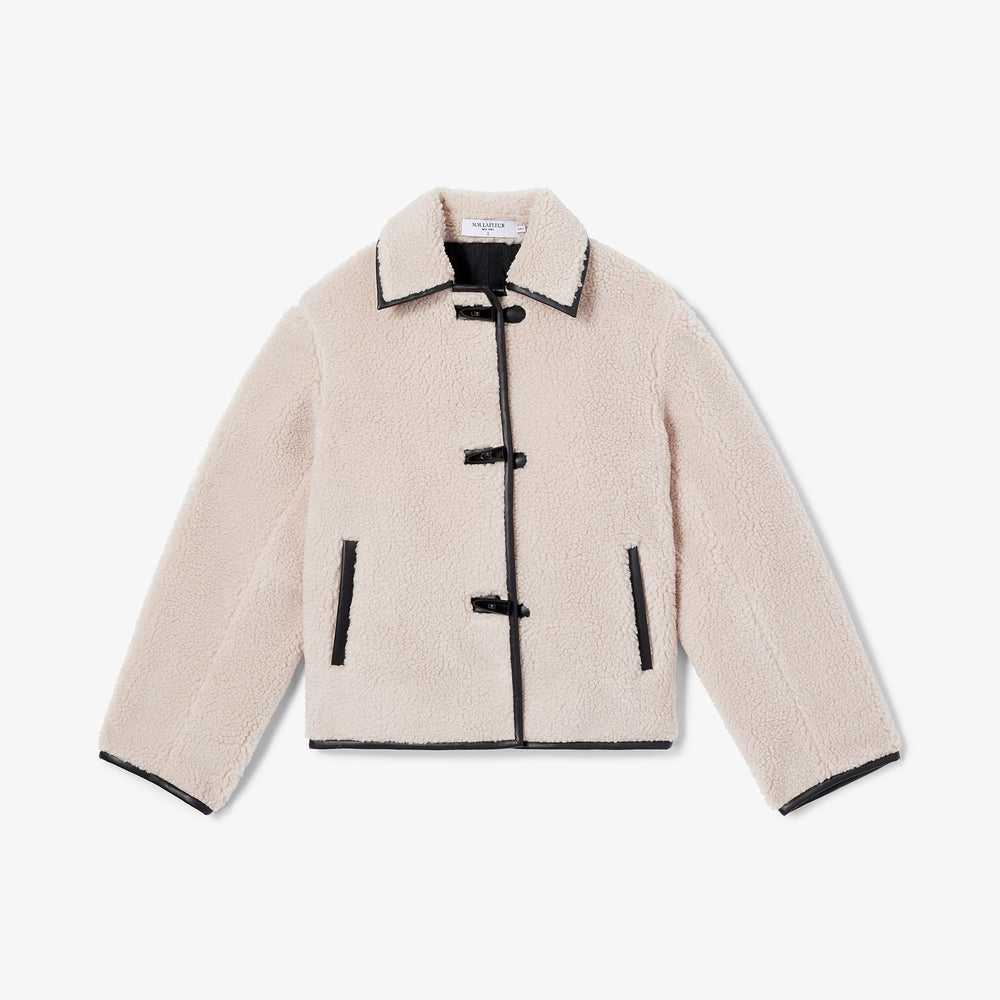 packshot image of the eli jacket in travertine