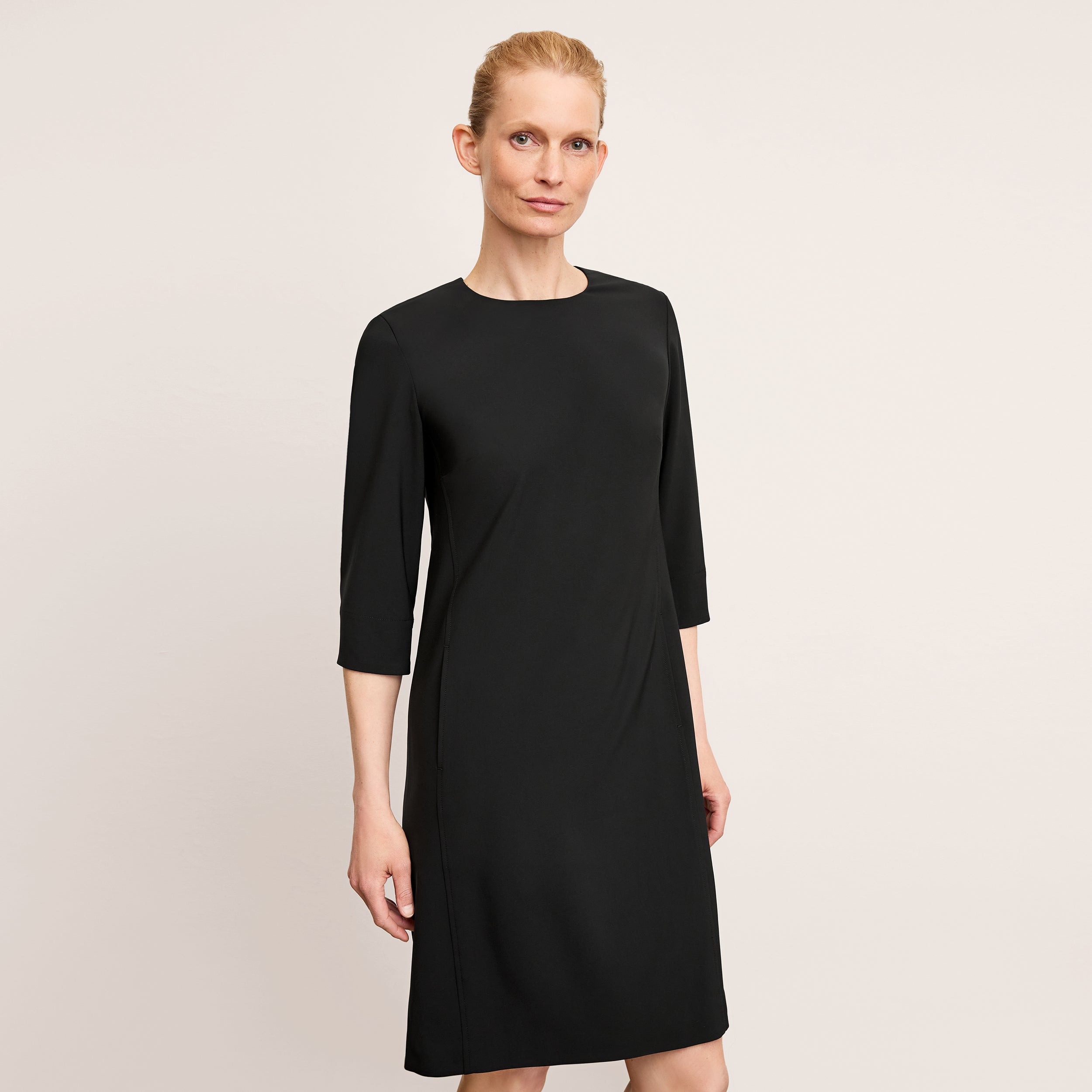 MM. LAFLEUR hotsell Black Shift Dress with Ribbon Detail