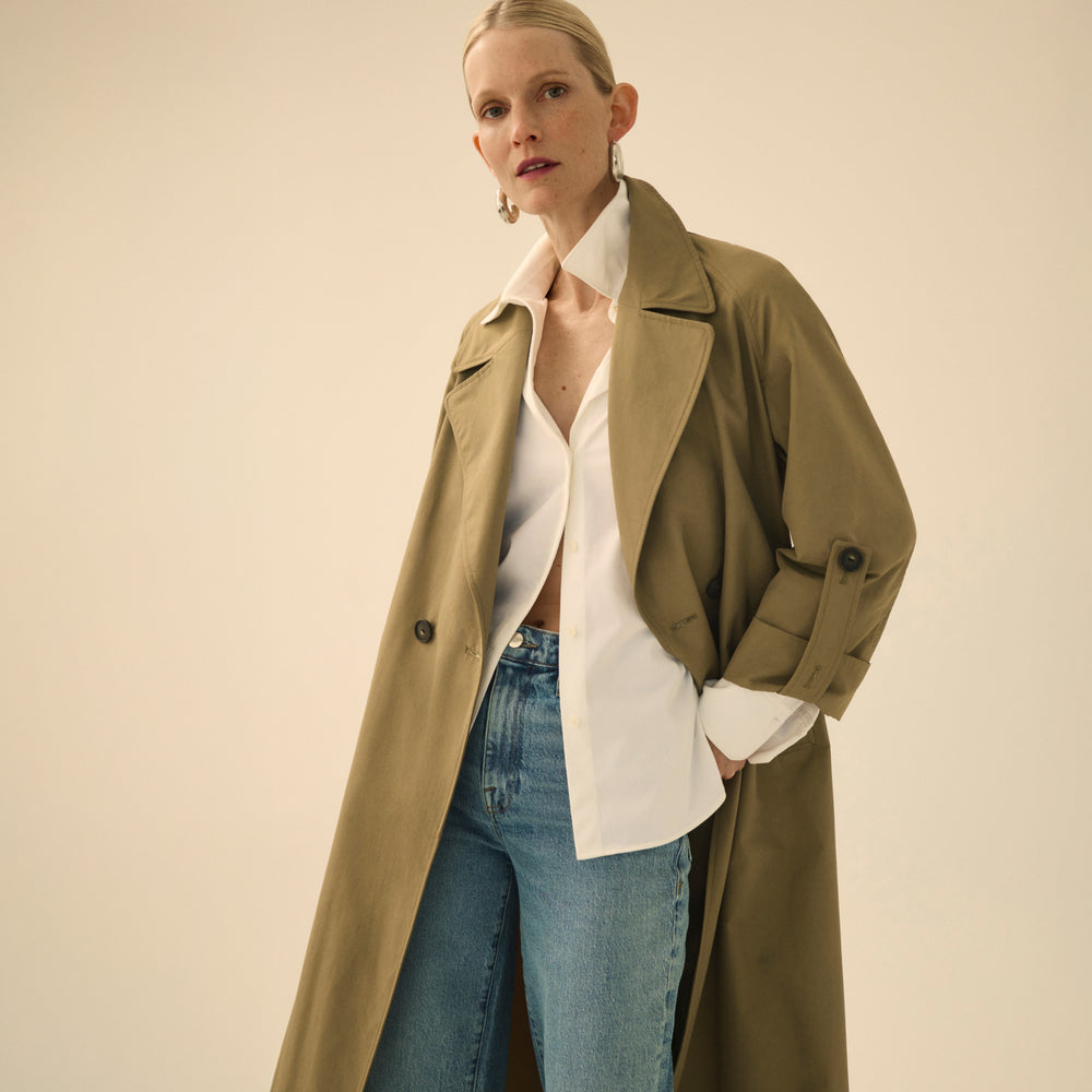 front image of a woman wearing the filomina top in white