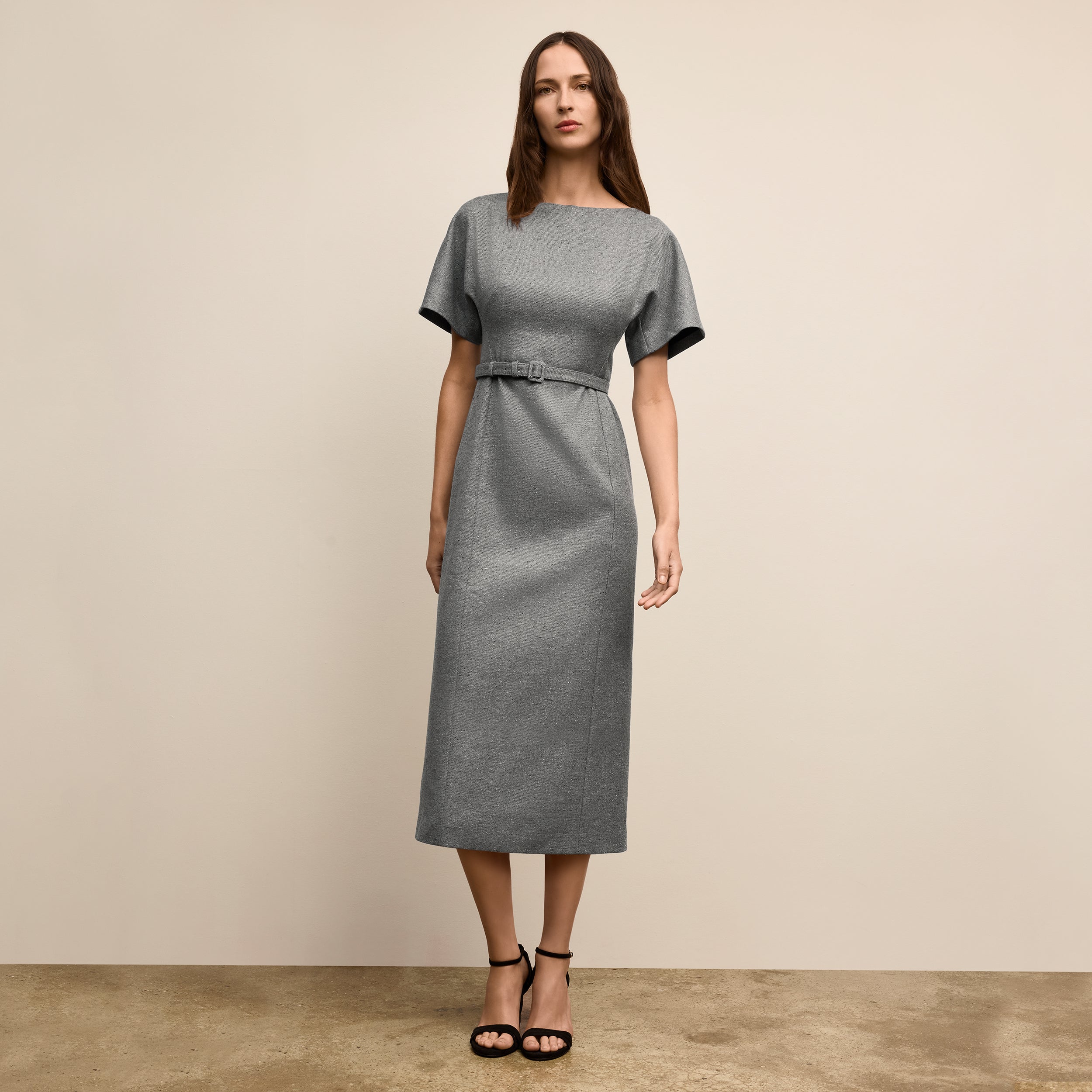 M.m.lafleur Meredith Slub Tweed Dress - Gray Multi M.m.lafleur Meredith Slub Tweed Dress - Gray Multi