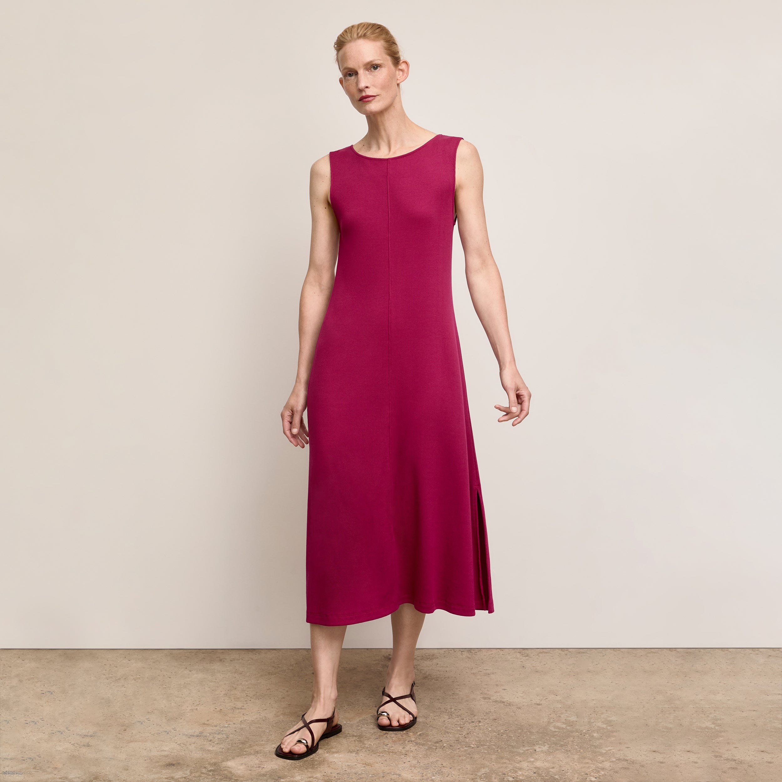 M.M.LaFleur Women's Milano Drape Plush Pima Dress