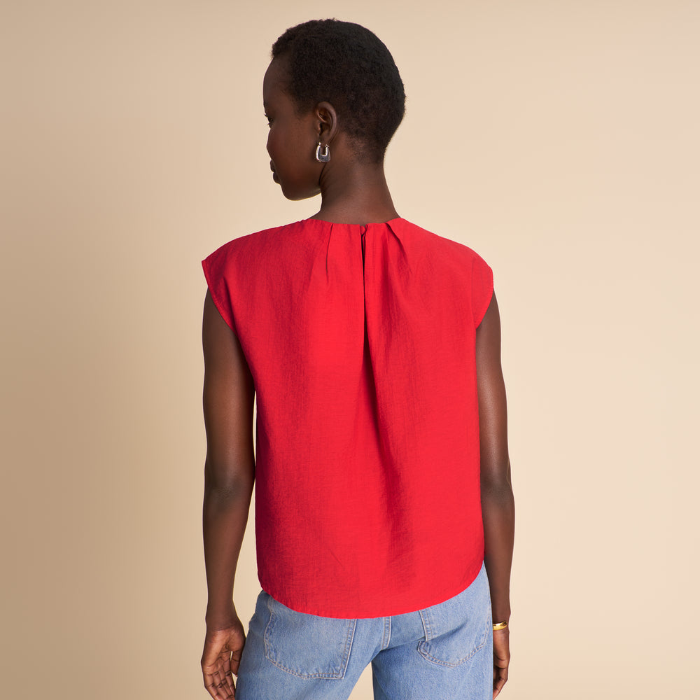 Nika Summer Friday Top - Voile :: Ribbon Red