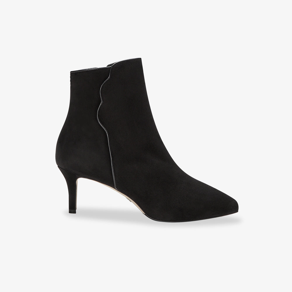 image of the perfect dress bootie in black suede