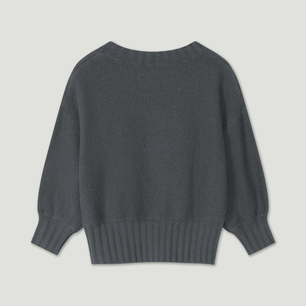 Gray sweater on a light gray background