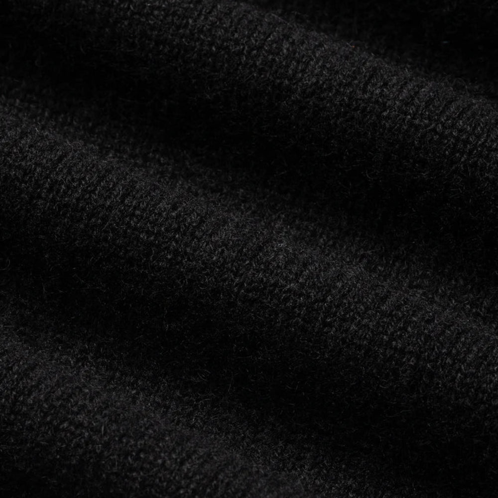 Close-up of black fabric texture