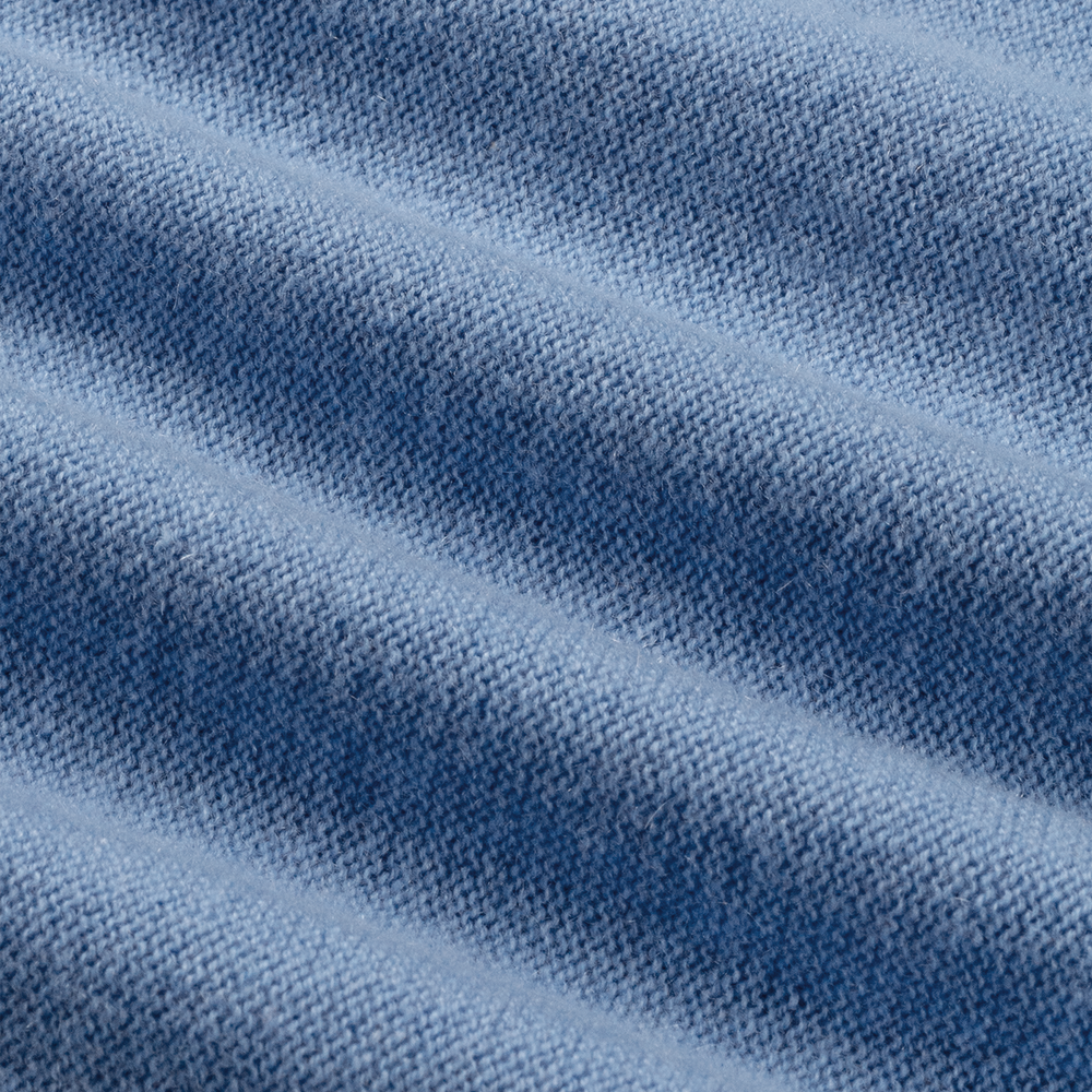 Close-up of blue fabric texture