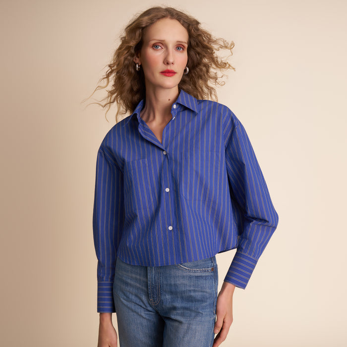 Zaid Cropped Button-Down