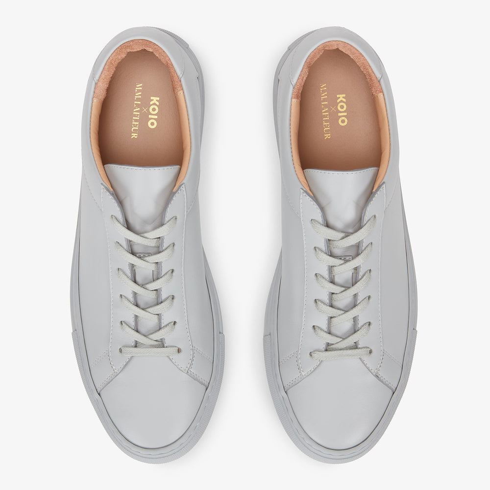 packshot image of M.M.LaFleur x Koio Capri Low-Top Sneakers—Leather in smoke