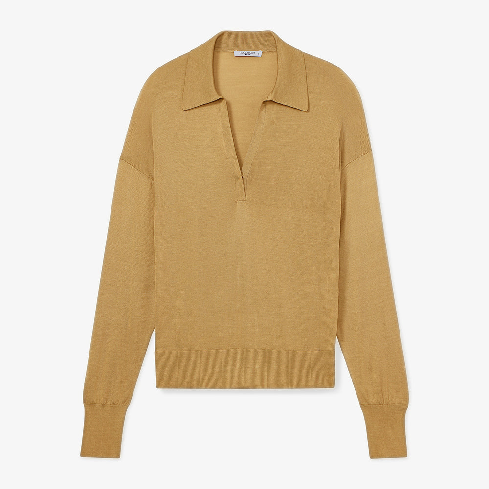 Packshot image of the Leo Pullover - Silk Jersey in Honeycomb