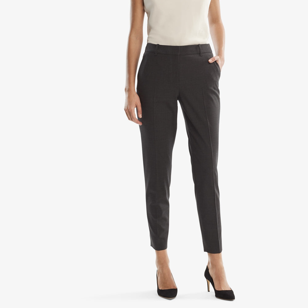 Mejia Pant - Tropical Wool :: Gray Melange