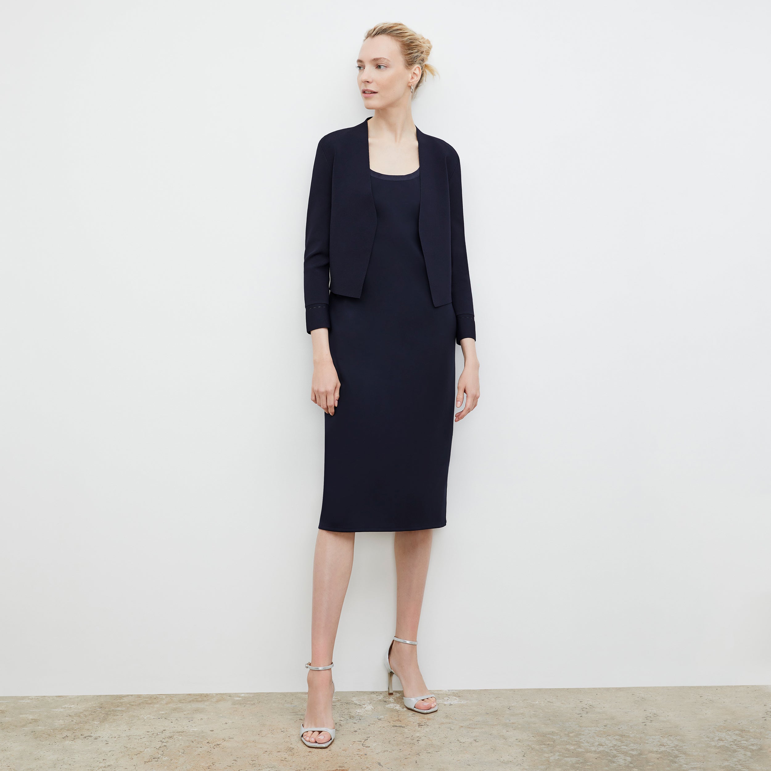 Elsa Dress - Light Scuba :: Space Blue Xs Elsa Dress - Light Scuba :: Space Blue Xs