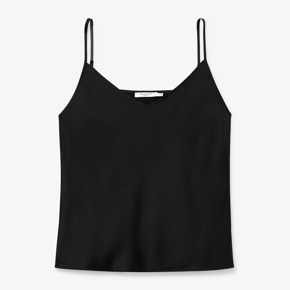 Packshot image of the Lisey Cami - Washable Silk in Black