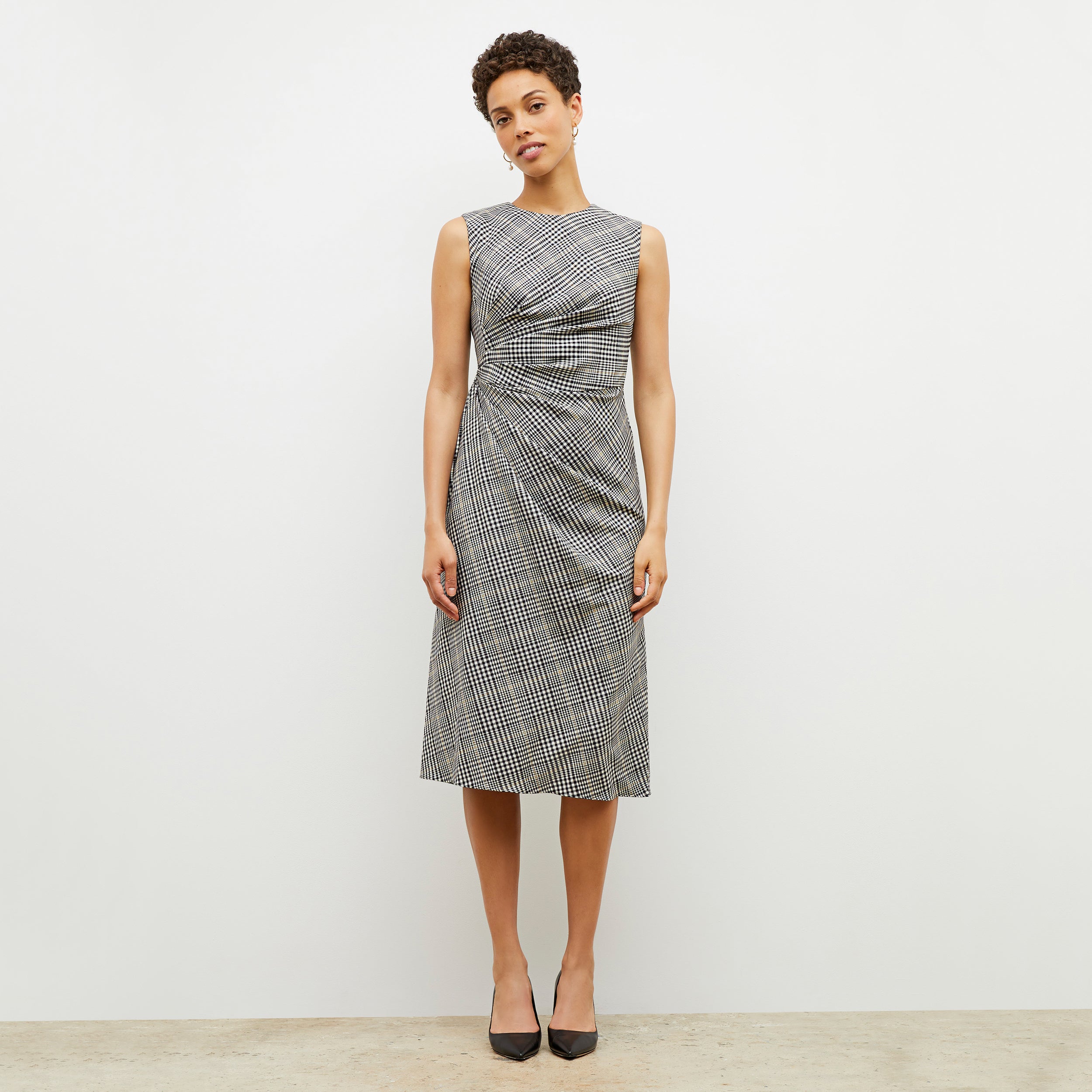 Jeannine Dress - Plaid Sharkskin : Multi Jeannine Dress - Plaid Sharkskin : Multi