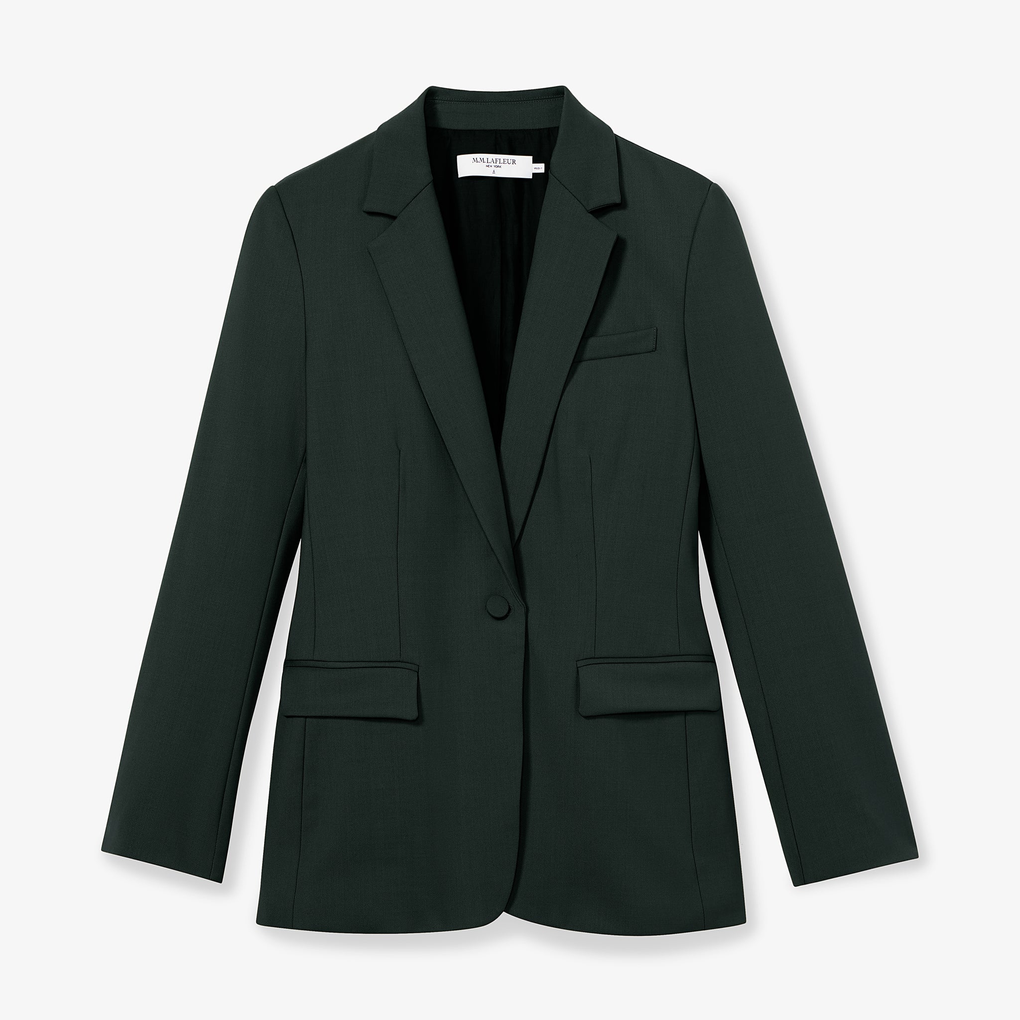Packshot image of the yiyan blazer in forest