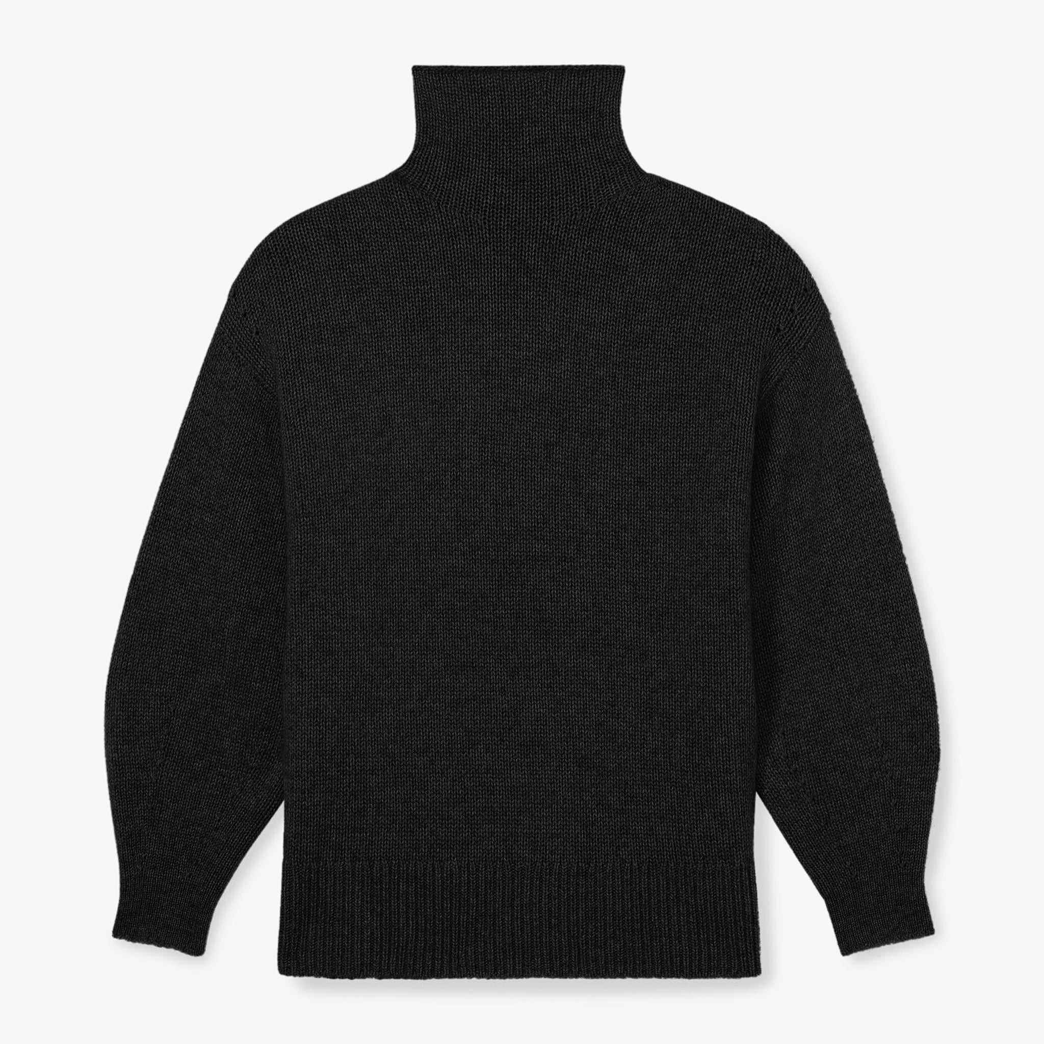 Packshot image of the lea sweater in black