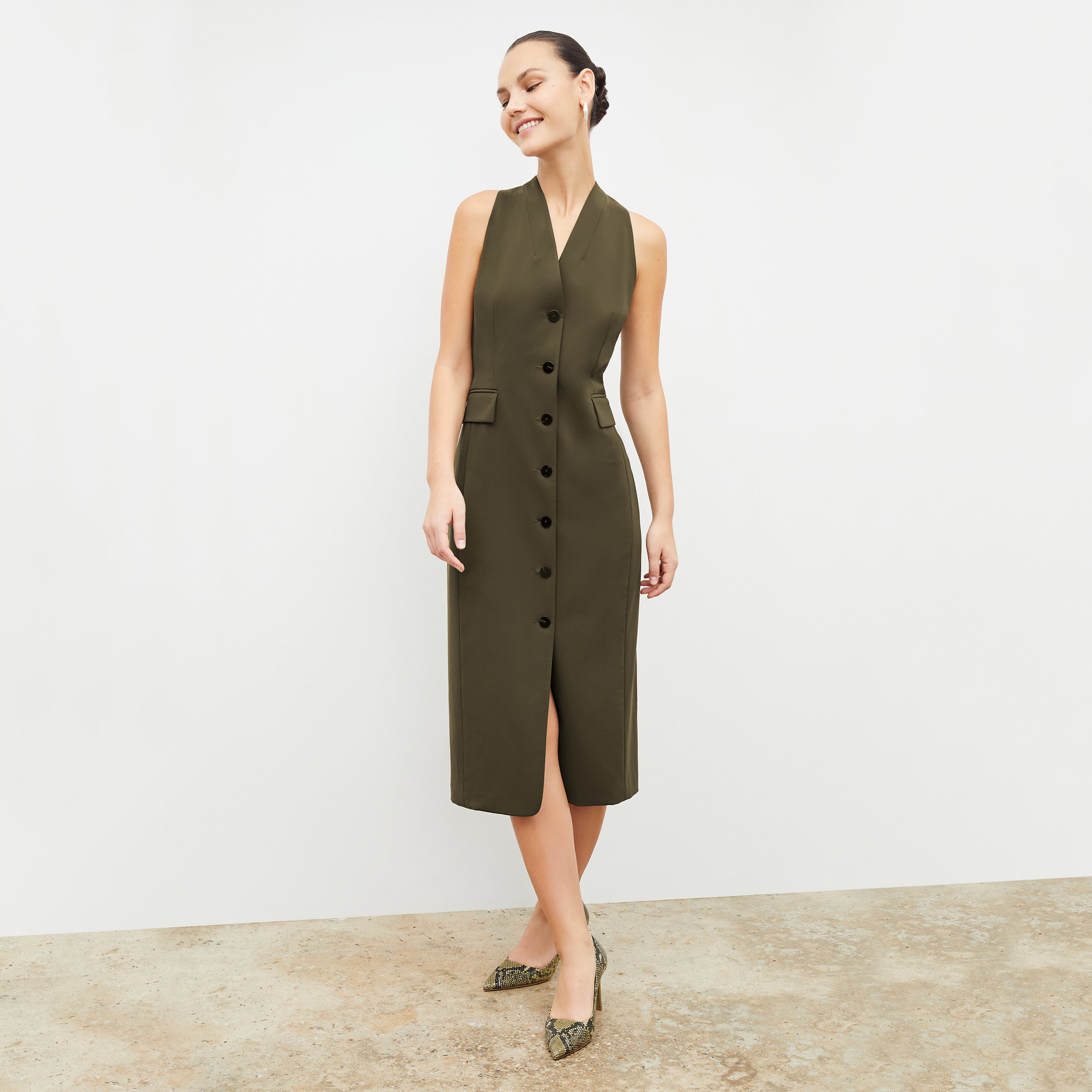 M.M.LaFleur Women's Cassandra Dress - Olive - Size 14 M.M.LaFleur Women's Cassandra Dress - Olive - Size 14