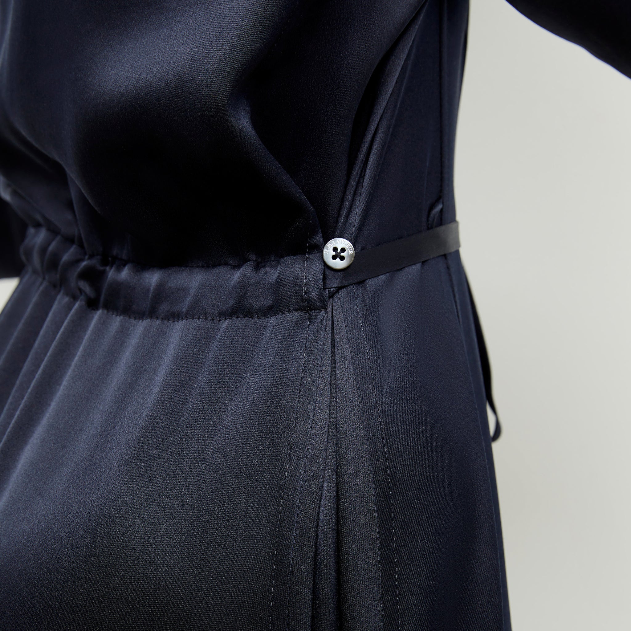 Close up detailed image of the Pepper Dress in Galaxy Blue 