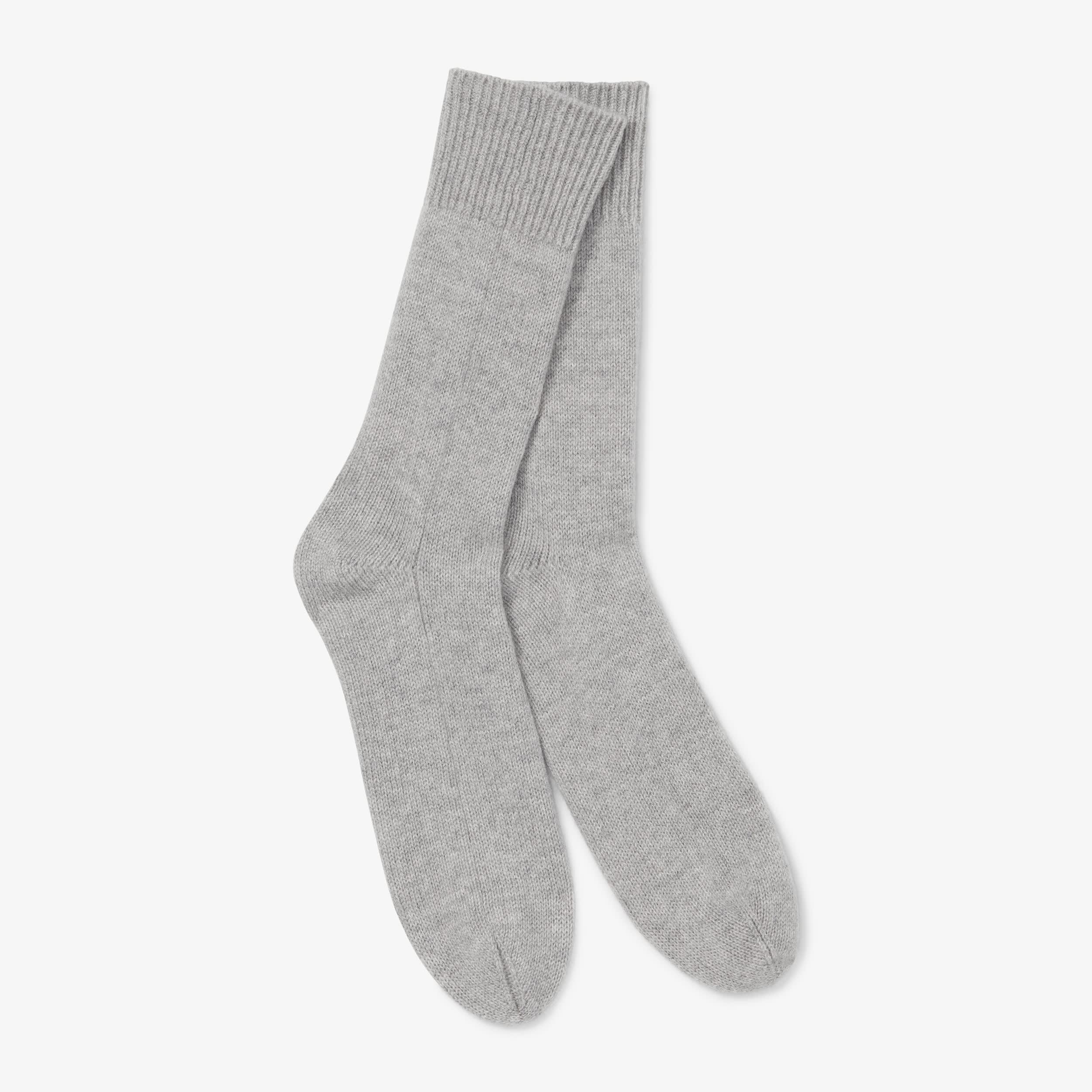75% Cashmere Rib Sock in Heather Denim main image 1