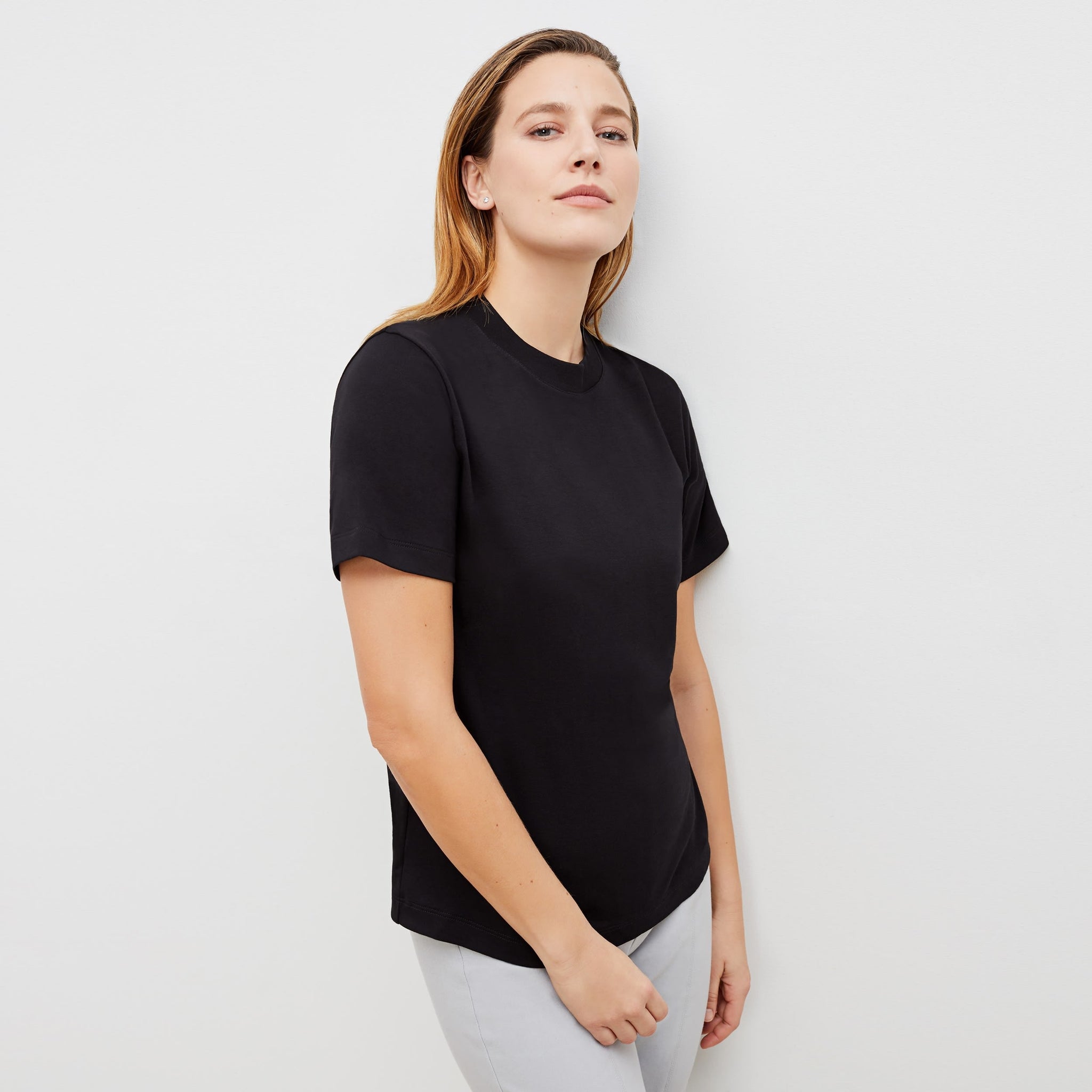 Leslie T-Shirt - Organic Pima Cotton :: Black – M.M.LaFleur