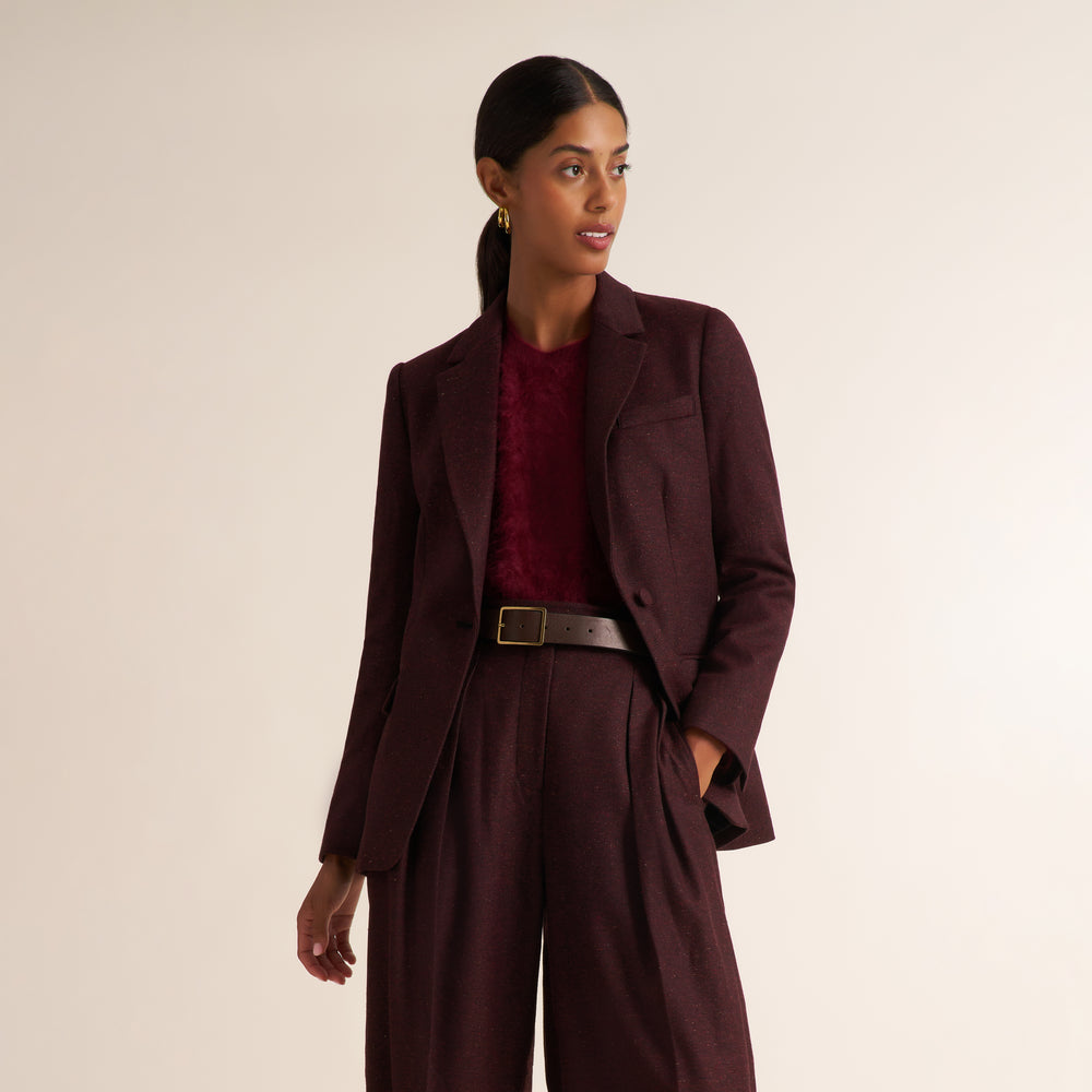 Len Belt - Leather :: Dark Brown/Antique Gold