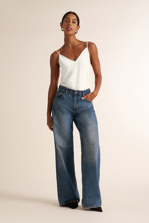 Lisey Layering Cami - Silk Charmeuse Blend :: Ivory