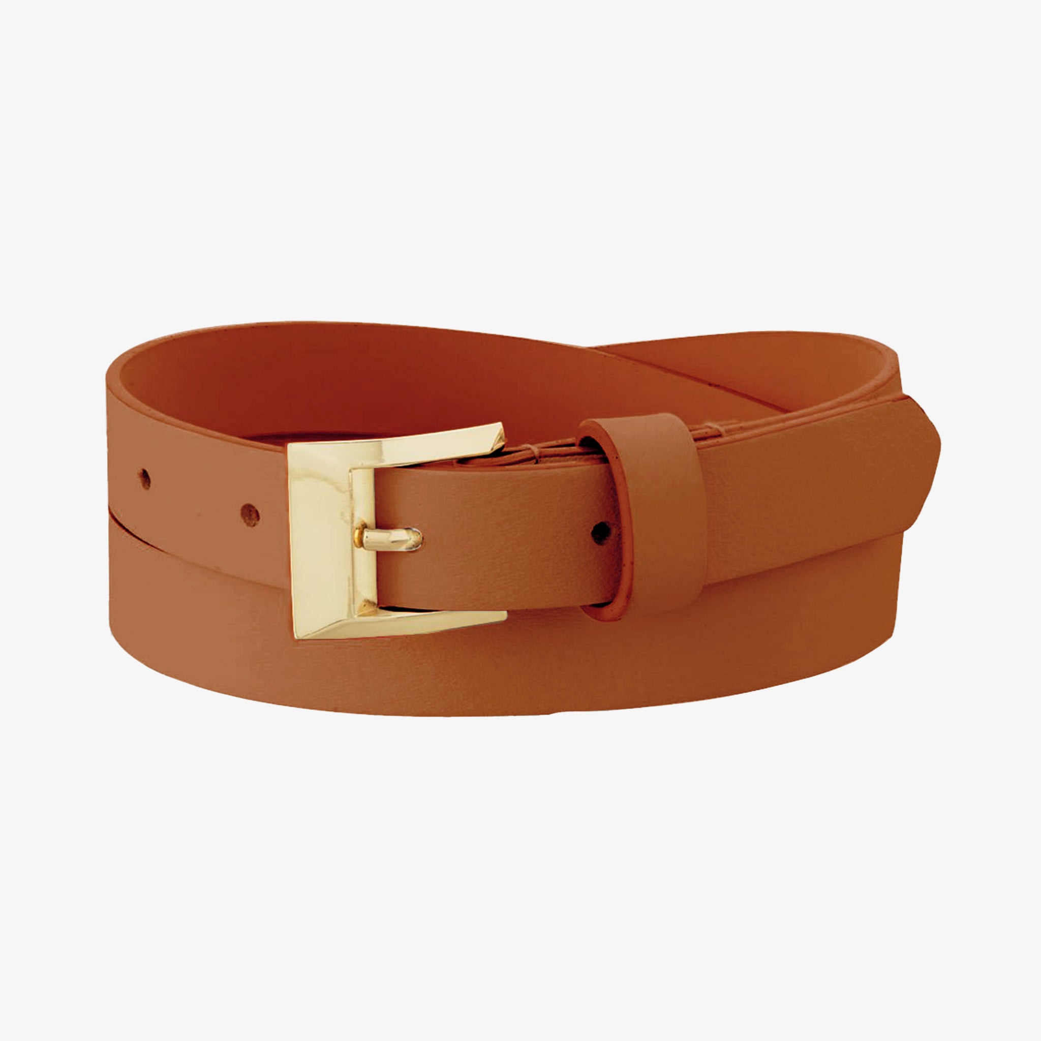 still image of greenwich avenue belt in light cognac 