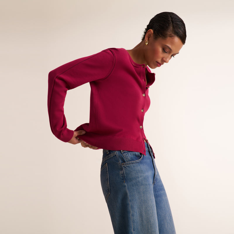 Mel Pointelle Cardigan