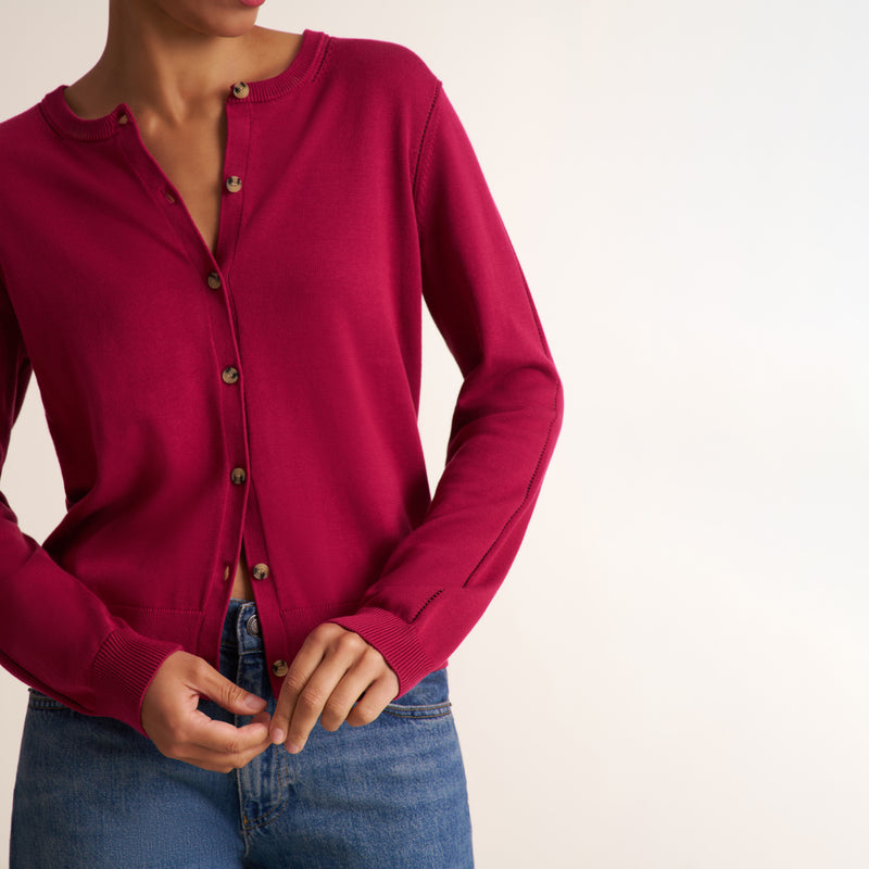 Mel Pointelle Cardigan