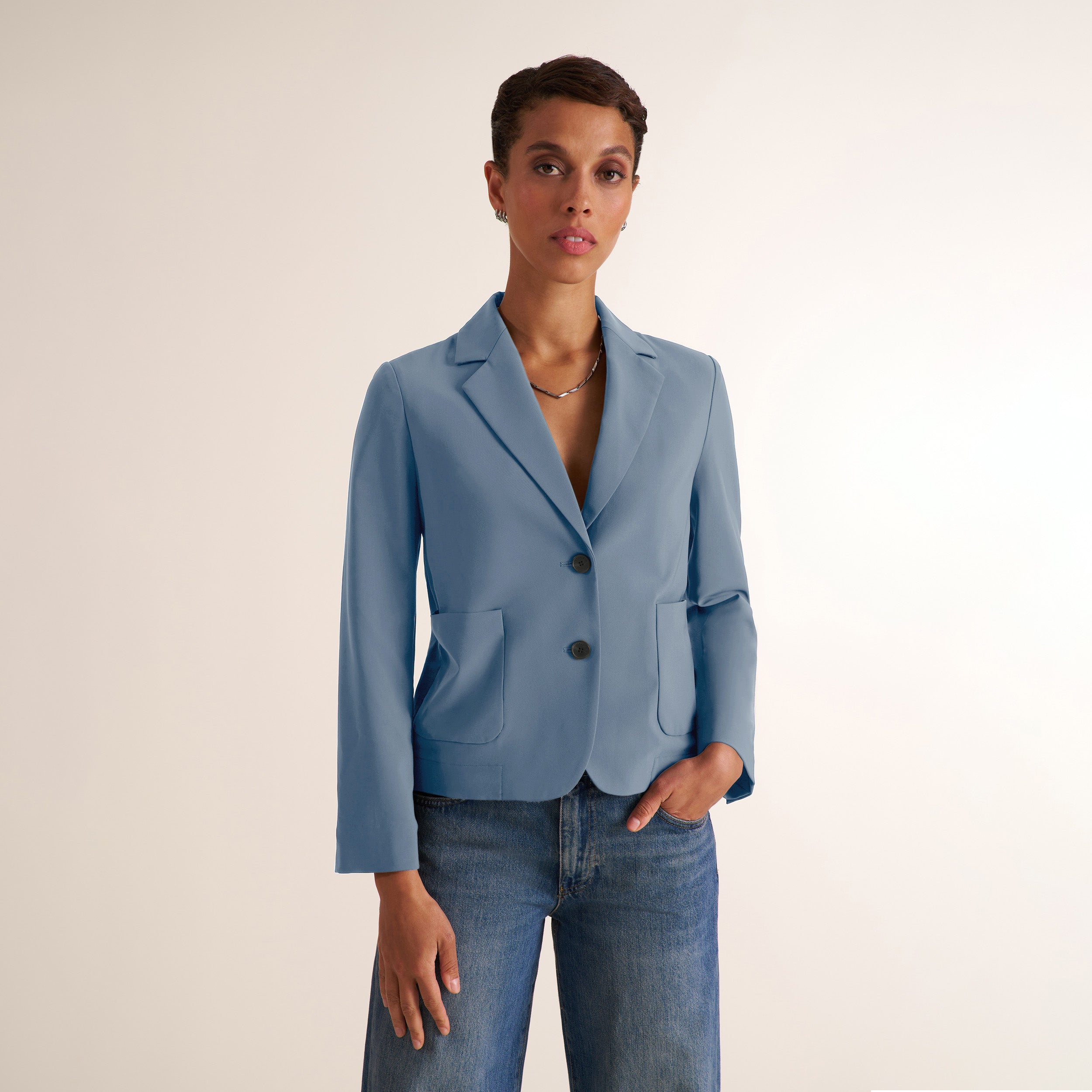 Axel Editor Jacket - OrigamiTech :: Dusty Blue