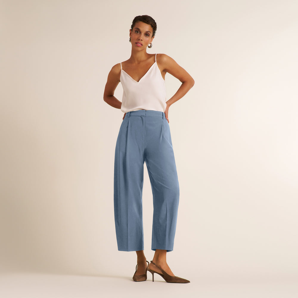 Bala Barrel Pant - Origamitech :: Dusty Blue