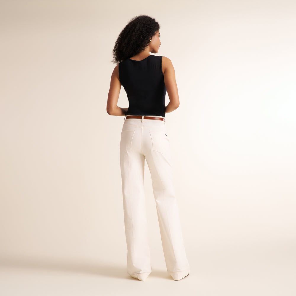Milo All-Day Jean - Eco Better Than Denim :: Bright Ivory