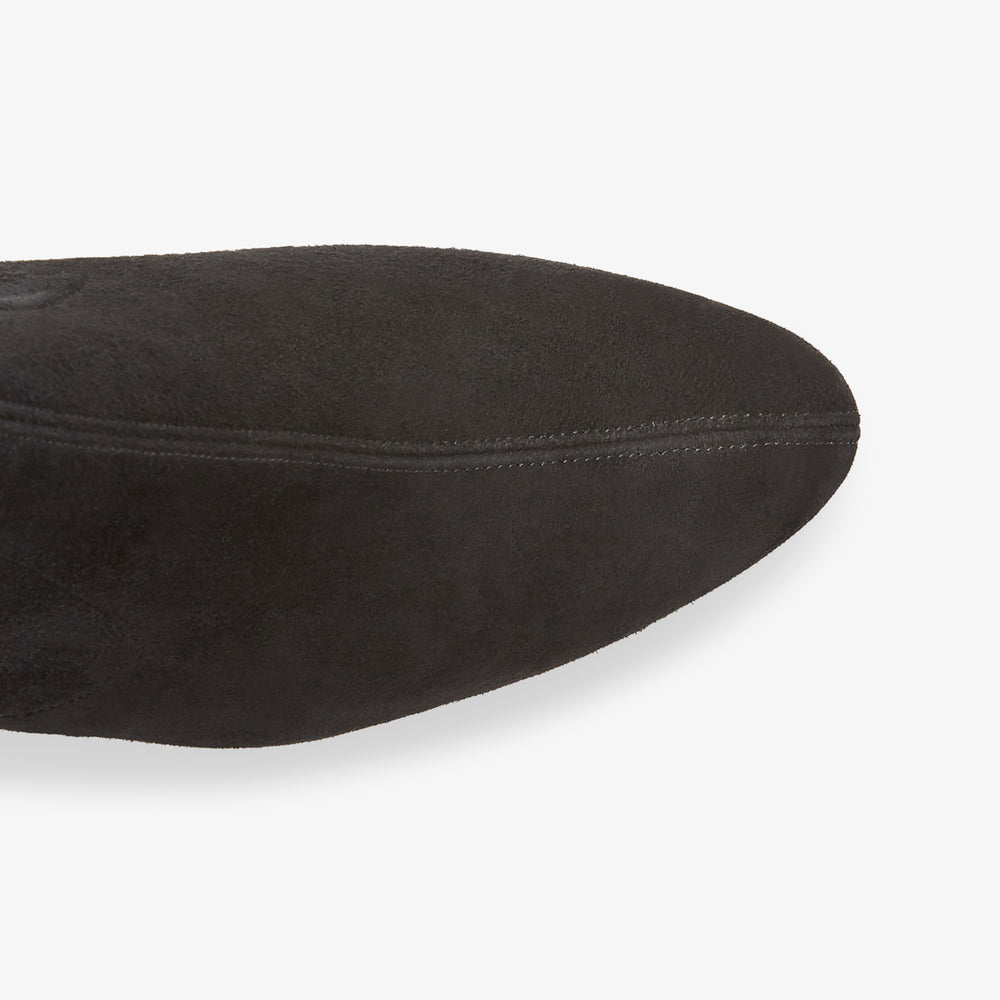image of the alexandra boot in black suede