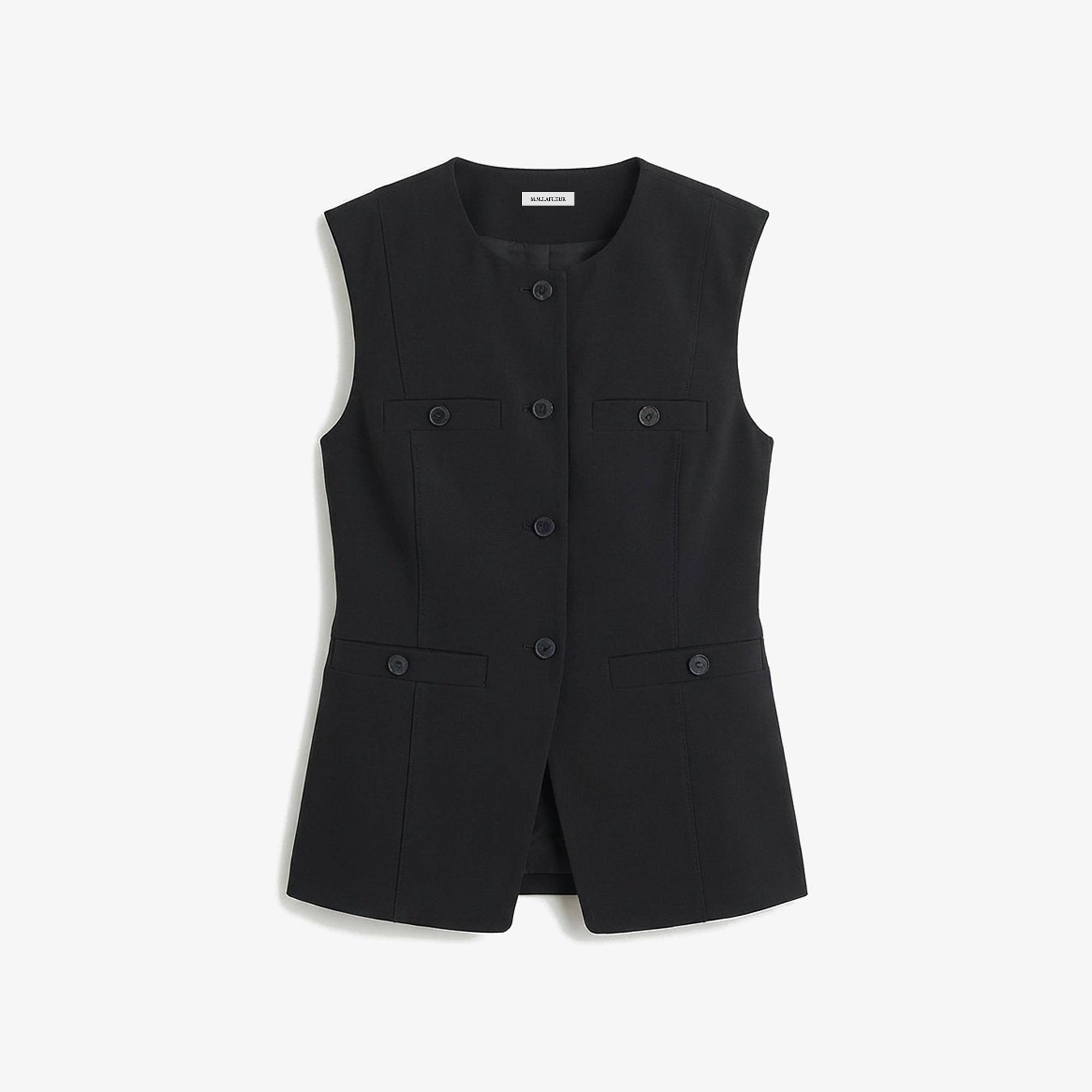 Aliza Travel Vest - OrigamiTech :: Black – M.M.LaFleur