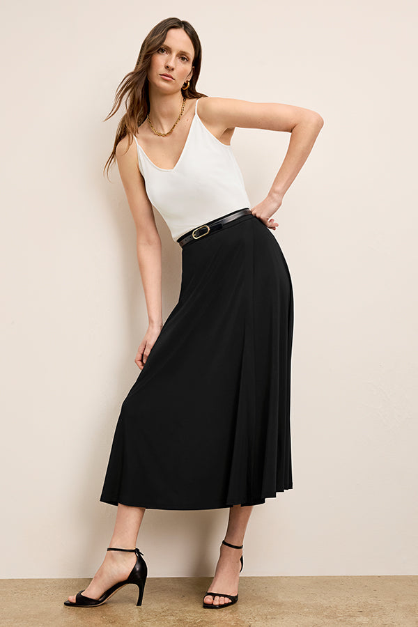 Cobble Hill Skirt - OrigamiTech :: Black – M.M.LaFleur