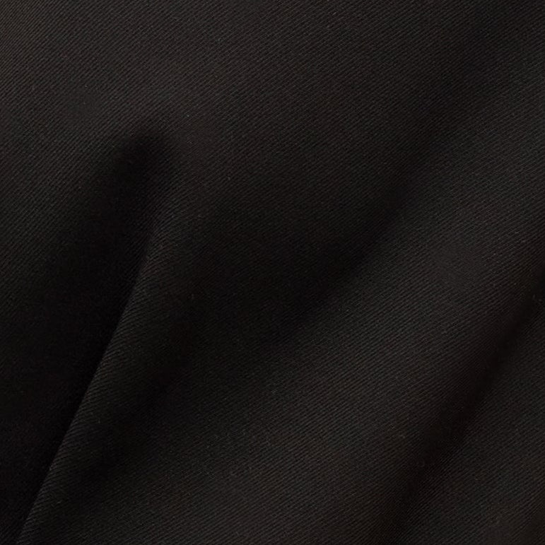 image of black air twill fabric