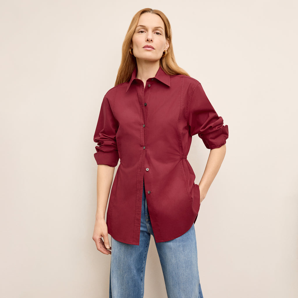 Boden Al Fresco Dress - Cotton Poplin :: Cinnabar