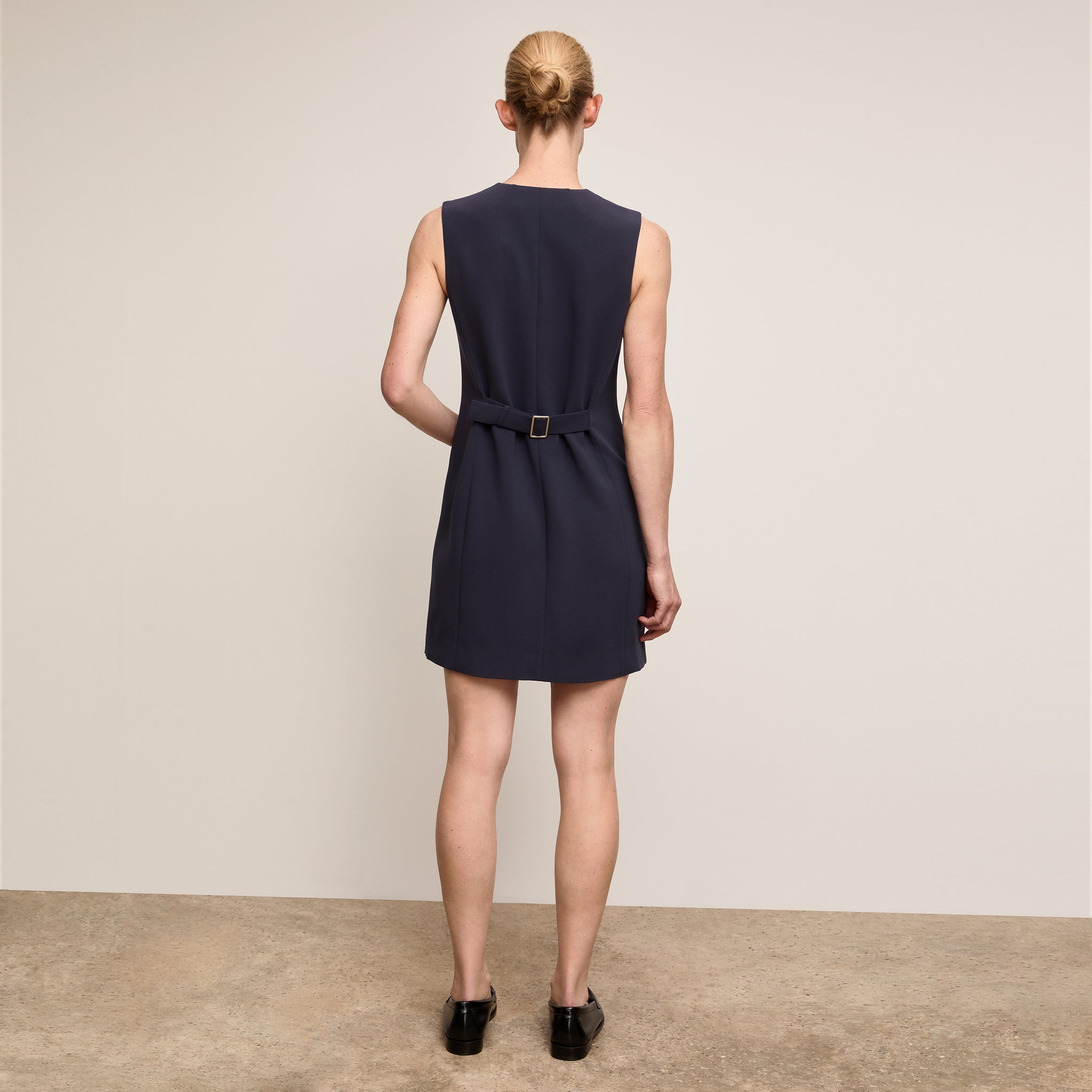 M.M.LaFleur Women's Blanca Vest Dress with Topstitch - Oxford - Size 0 M.M.LaFleur Women's Blanca Vest Dress with Topstitch - Oxford - Size 0
