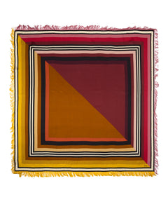Echo Half and Half Oversized Silk Square Scarf